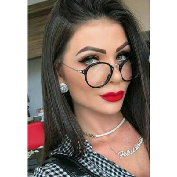 Matte Black & Gold Purple Tint Glasses - Picture 6 of 7